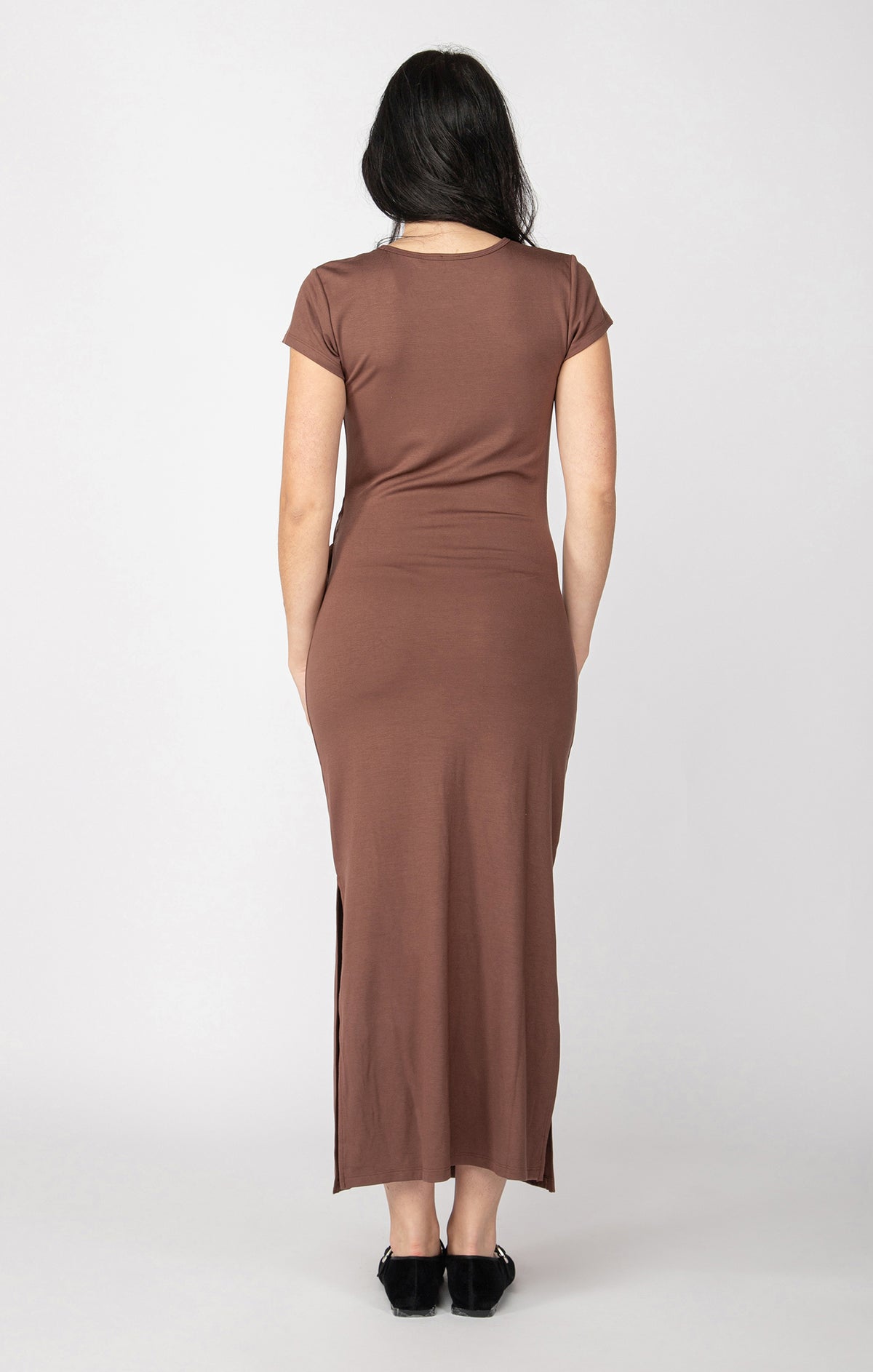 Knot Detail MIDI Dress - Cocoa